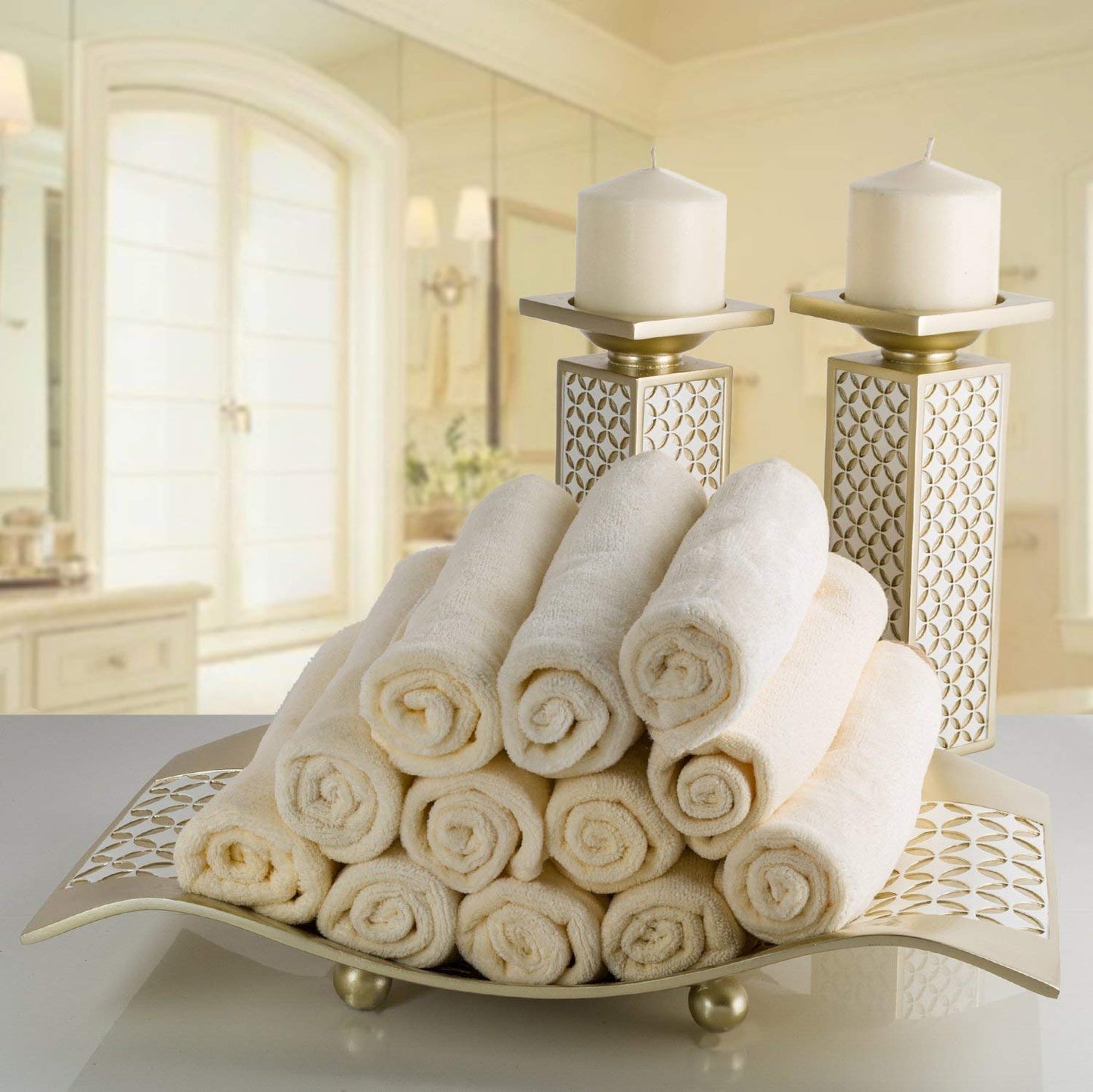Creative Scents Schonwerk Diamond Lattice Decorative Table Decorations, Centerpieces for Dining/Living Room Table Decor Dish - Coffee Table Decor Best Wedding/Birthday Gift