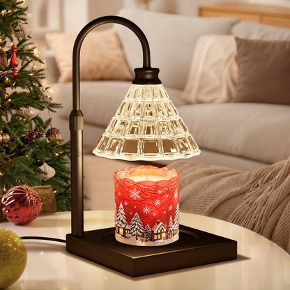 MAKYTWOW Candle Warmer Lamp with Dimmer, 2H/4H/8H Timer, Compatible with Yankee Candle Large Jar Candle, Home Decor Gift for her, Birthday Gift for mom, Home Scented Jar Candles Heater (Black)