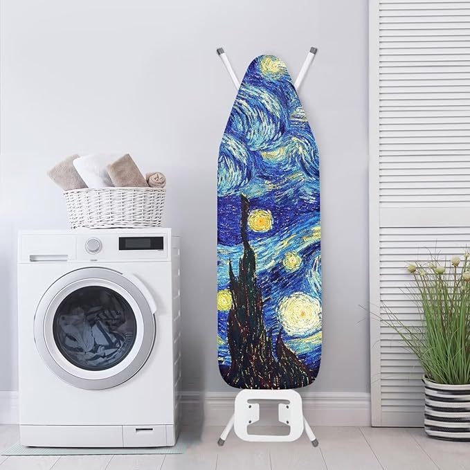 Starry Night Ironing Board Cover and Pad Standard Size Van Gogh Padded Table