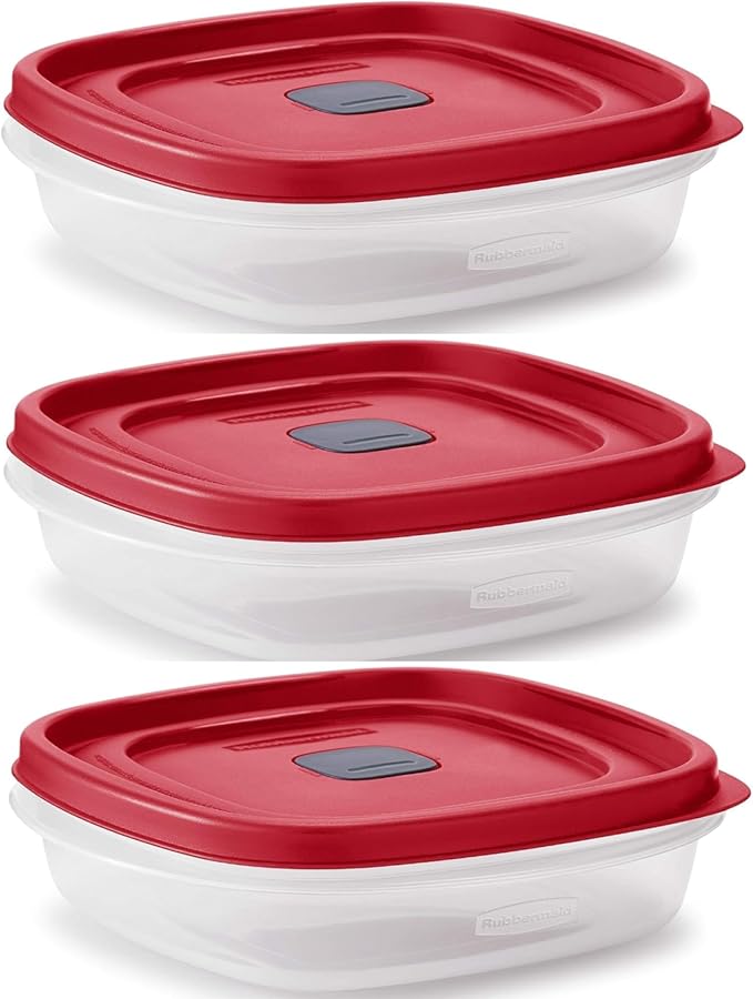 Rubber maid Food Storage Containers Three Cup Food Storage Containers 7 Peice