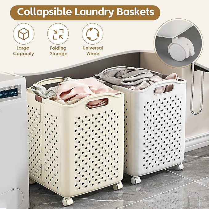 57L Collapsible Laundry Basket