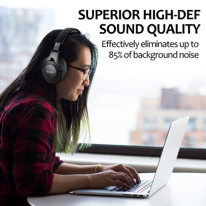 Noise Cancelling Headset, Wired Gaming Over-Ear Headset,Matte Finish Premium Stereo Headset, Noise Cancelling Headset, Over-Ear Headset with Noise-Cancelling Mic & Xbox One/PS4/PS5/PC/Nintendo Switch