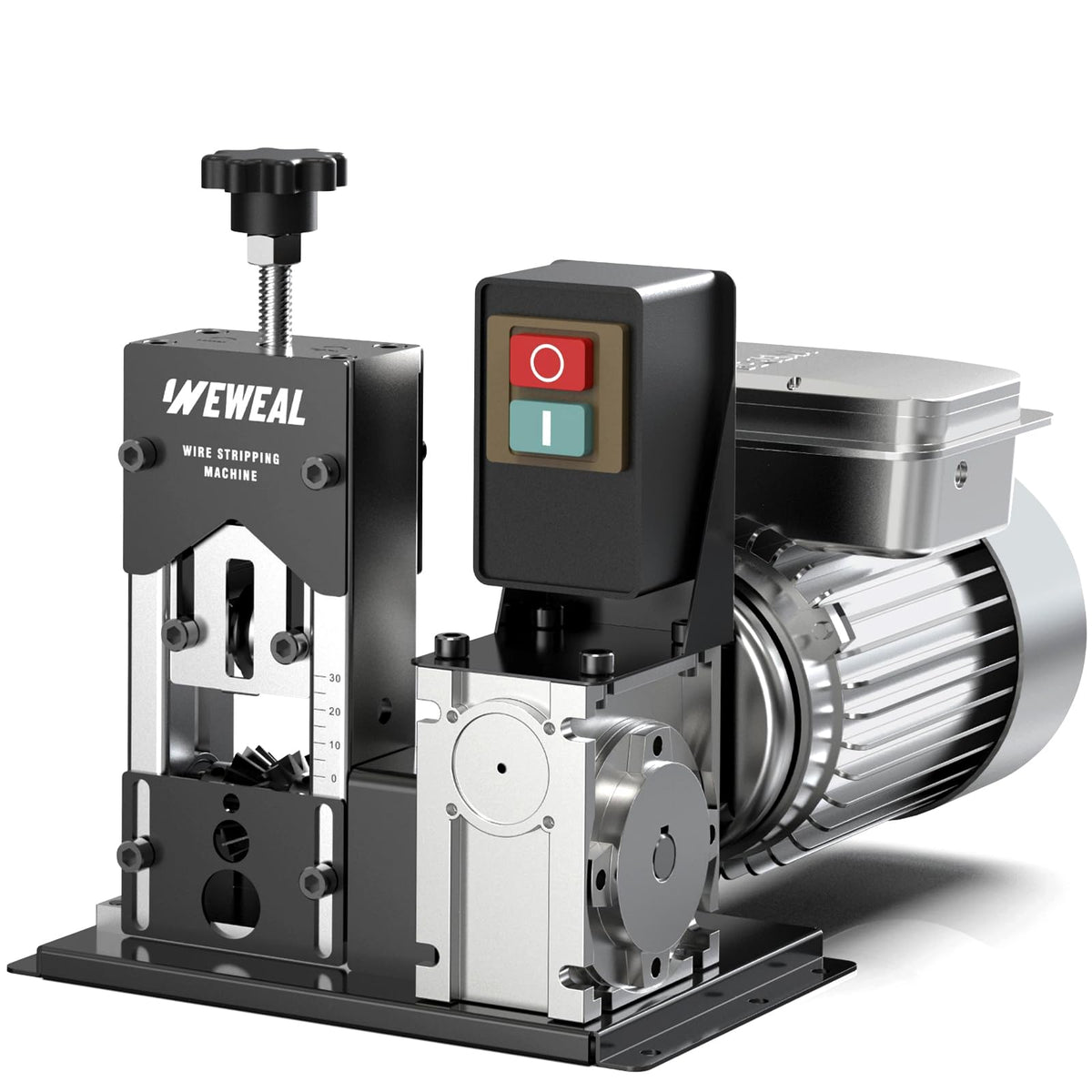 Wire Stripping Machine, 0.06''-1.18'' Automatic Wire Stripping Tool with All Aluminum Frame, Electric Wire Stripper Machine for Recycling Copper Wire