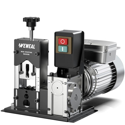 Wire Stripper Machine, 0.06''-1.18'' Electric Cable Stripper Machine with 180 W and 80 ft./min, All Aluminum Frame Copper Wire Strippers for Wire/Cable Recycling
