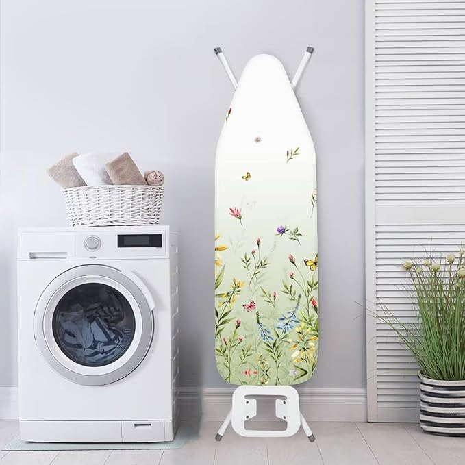 Simple Floral Ironing Board Cover Scorch and Stain Resistant Pressing Cloth