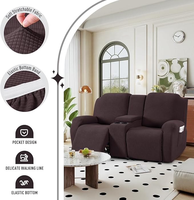 TAOCOCO Loveseat Recliner Cover