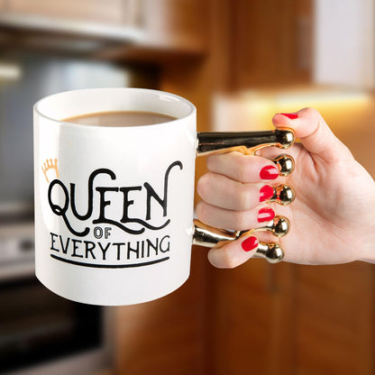 BigMouth Inc. Queen of Everything Coffee Mug 20oz Funny Coffee Cup for Women Novelty Gift for Friends and Coworkers Ceramic Mug for Home or Office