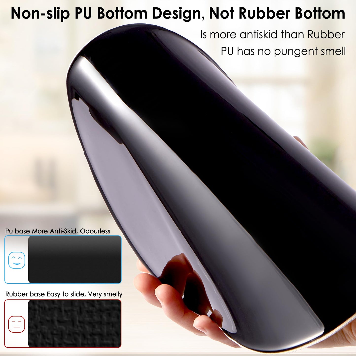 HODYXIN Ergonomic Mouse Pad with Wrist Support,Cute Floral Pattern Mouse Pads with Wrist Rest,Comfortable Mouse Pad for Home Office Gaming Work Computers Laptop with Non-Slip PU Base (Rose Fantasy)