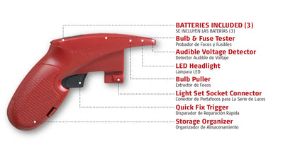 LightKeeper Pro Quick Fix Incandescent Christmas Holiday Light Set Repair Tool | UL Listed (#230566)