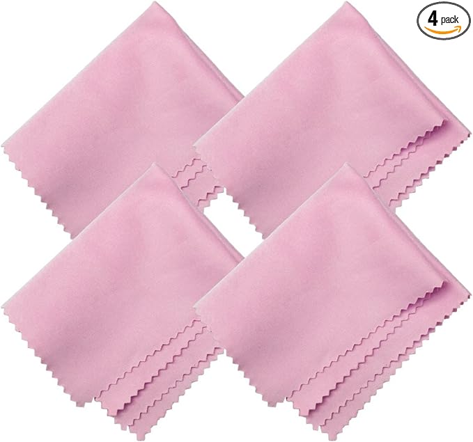 Microfiber Screen Cleaning Cloths, HTTX 4-Pack 6 x 7 inches