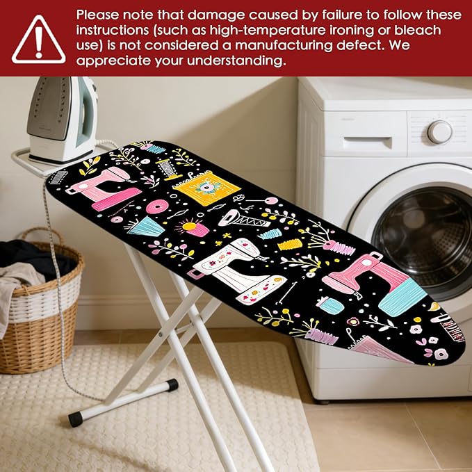Nuxovilar Ironing Board Cover Needle Cotton 15x54 Inches | Ironing Board Cover