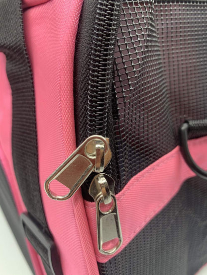 TIYOLAT Pet Carrier Bag, Airline Approved Duffle Bags, Pet Travel Portable Bag Home for Little Dogs, Cats and Puppies, Small Animals (S, Pink)