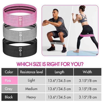 Resistance Bands, Fabric Workout Bands for Women & Men, Cloth Booty Resistance Loop Bands, Thick Squat Bands for Butt/Legs/Thigh/Hip/Glute Excersing