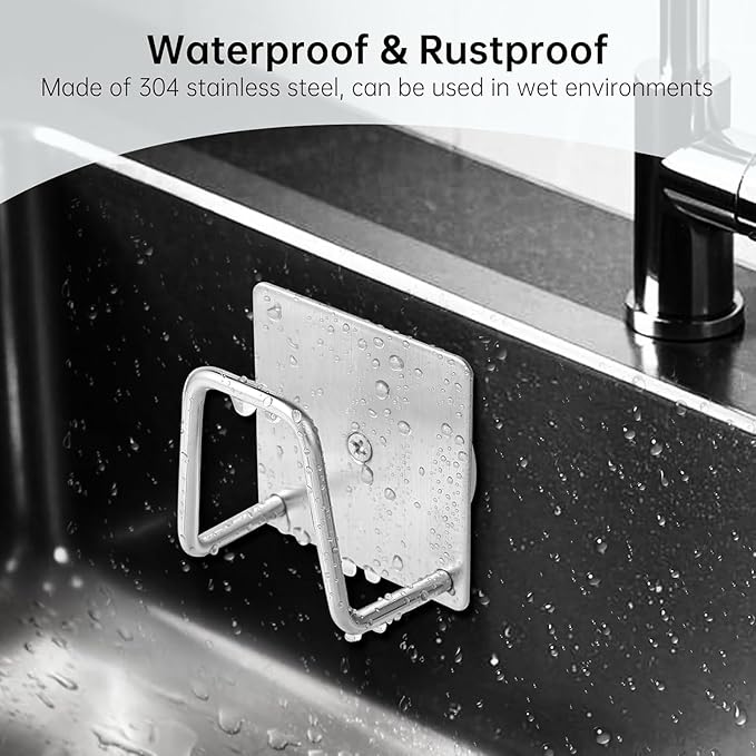 Magnetic Sponge Holder for Kitchen Sink, Kitchen Accessories, Dish Sponge