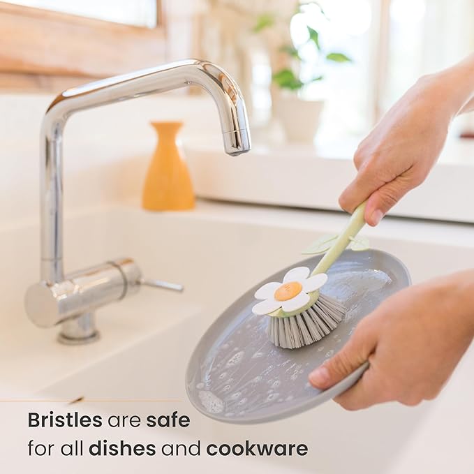 Vigar Florganic Daisy-Shaped Dish Brush