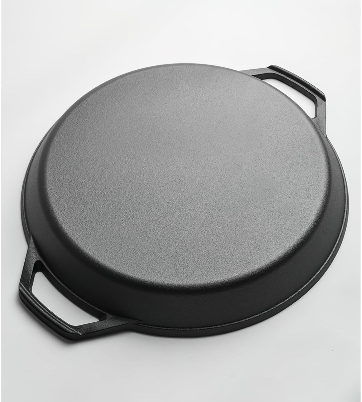 YYMIYU Heavy-Duty Pre-Seasoned Cast Iron Skillet - Dual Assist Handles - Use in the Oven, on the Stove, on the Grill,Commercial or Over a Campfire (20 Inch)
