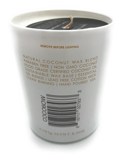 COCO by Stone 6.5oz Candle, Coconut Apricot Wax Candle for Home (Oud Wood) Home Fragrance Products, 1 Wick Candle, Enhance Indoor Aroma, Vegan & Cruelty-Free, Clean Burning and Hand Poured Candle