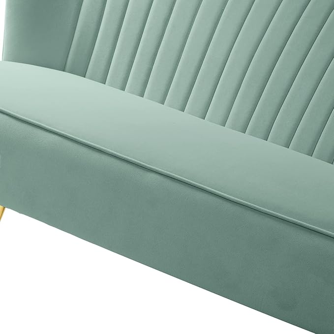 HULALA HOME 3 Piece Velvet Living Room Furniture Set, Modern Comfy Upholstered