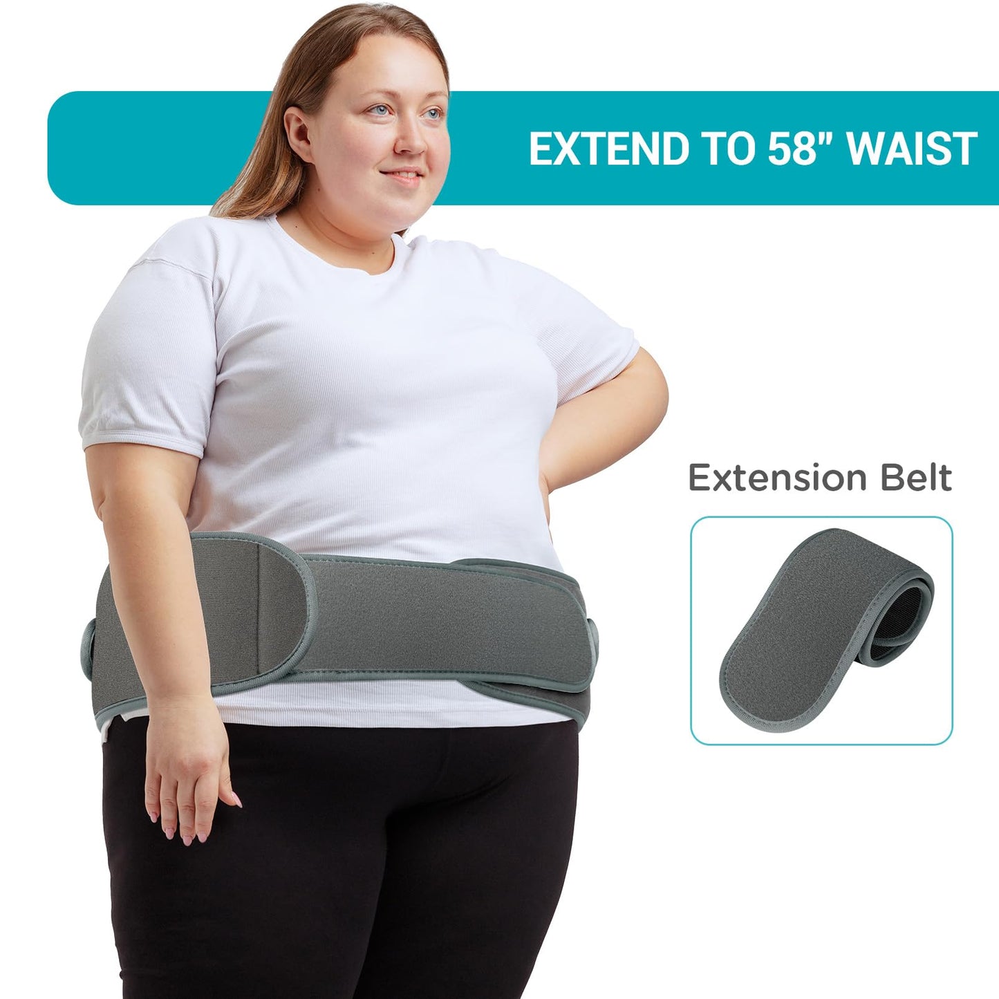 Comfytemp Cordless Heating Pad with Massager for Back Pain Relief, Portable Lower Back Massager FSA Eligible HSA Rechargeable, Birthday Gifts for Women Men Mom Dad Seniors Christmas 3 Heat 30 Auto-Off