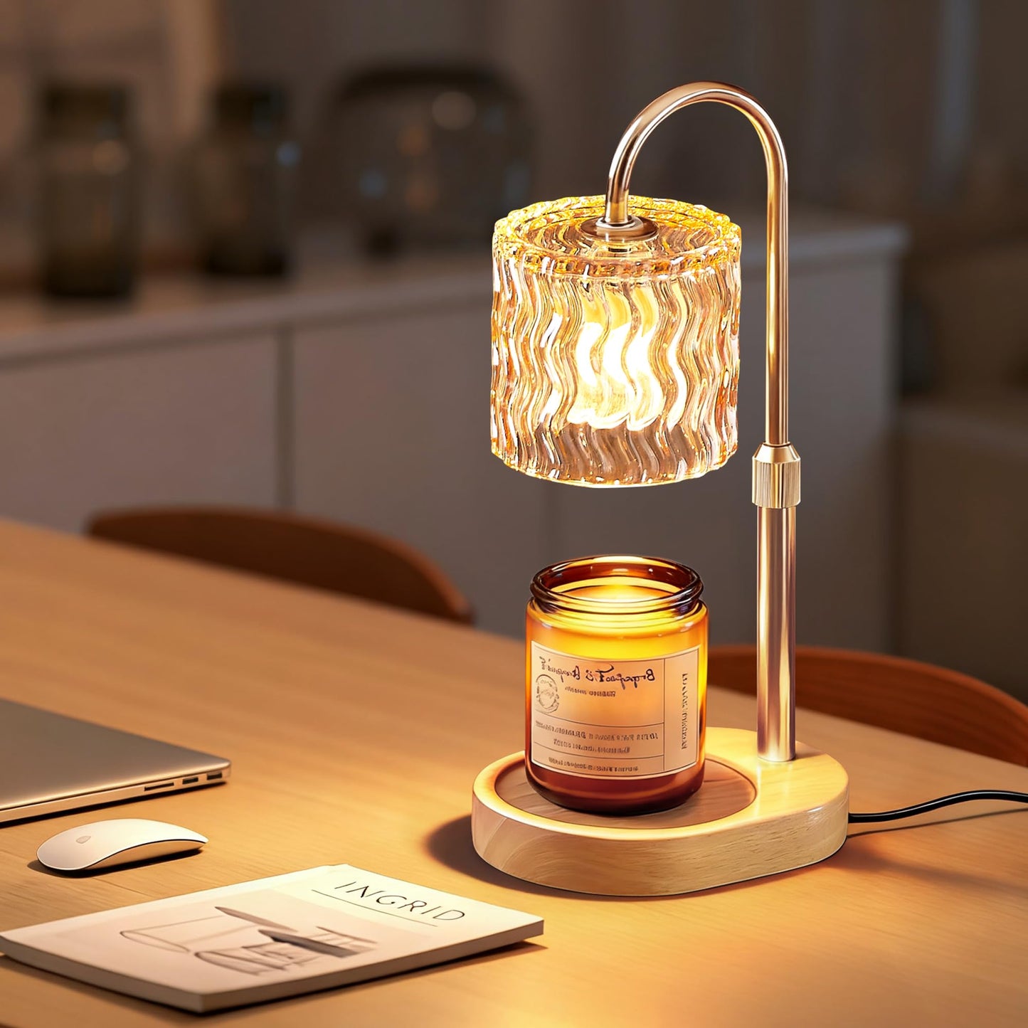 Homelist Candle Warmer Lamp with Timer, Height Adjustable Candle Lamp, Home Decor, Wax Melt Warmer for Birthday Chrismas Holiday Gifts for Mom, Women, Sister