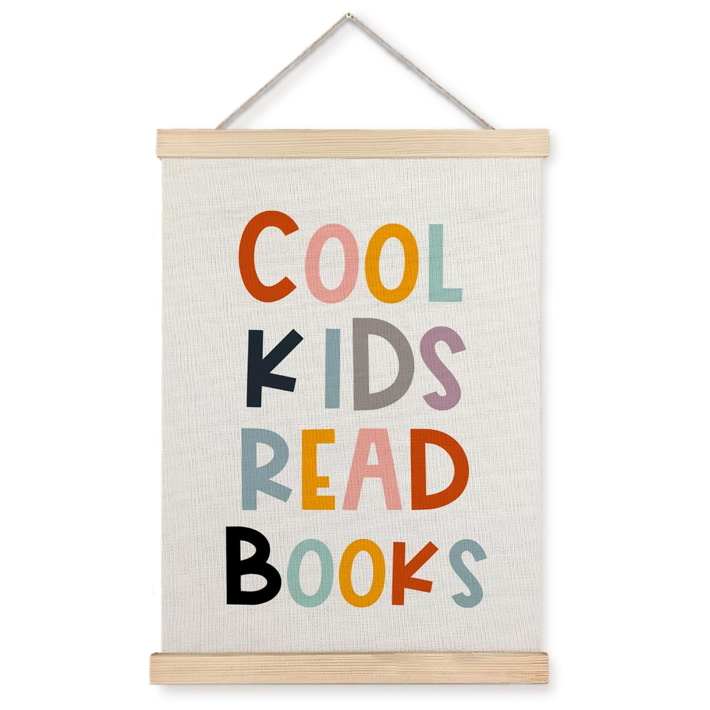 Supwhd Reading Wall Art, Cool Kids Read Books Wall Art Poster, Classroom Wall Decor, Reading Corner Decor, Reading Posters for Classroom Kids Room Playroom Nursery, 12x16 Inches
