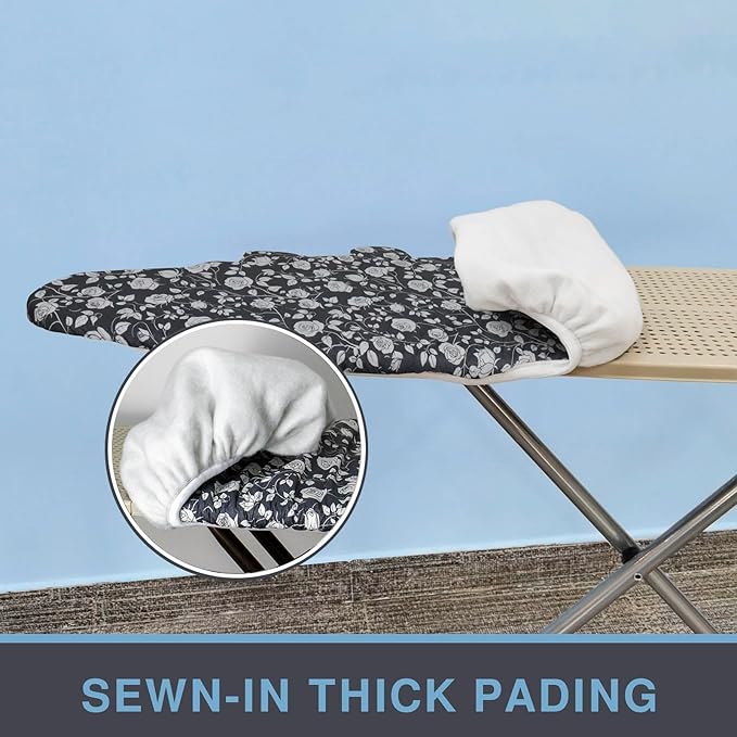 Ironing Board Cover and Pad, Standard Size 15x54, Thick Padding, Elastic Edge