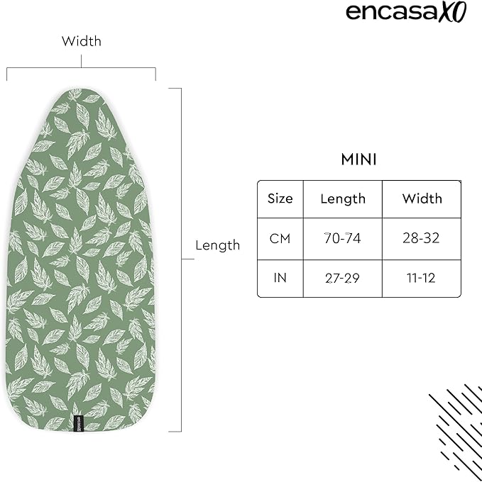 Encasa XO Ironing Board Cover and Pad 28"x12"