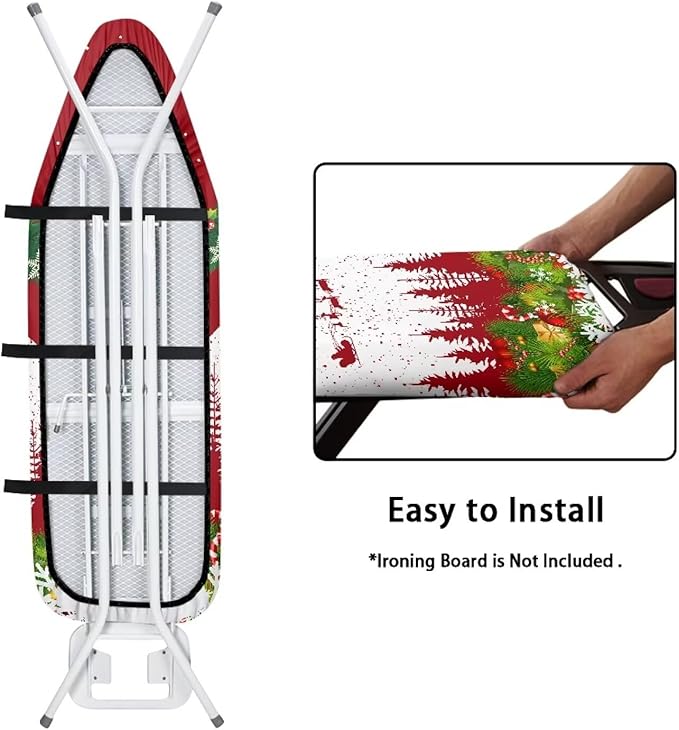 Christmas Bowknot Ironing Board Covers Fits Standard Sizes Ironing Board