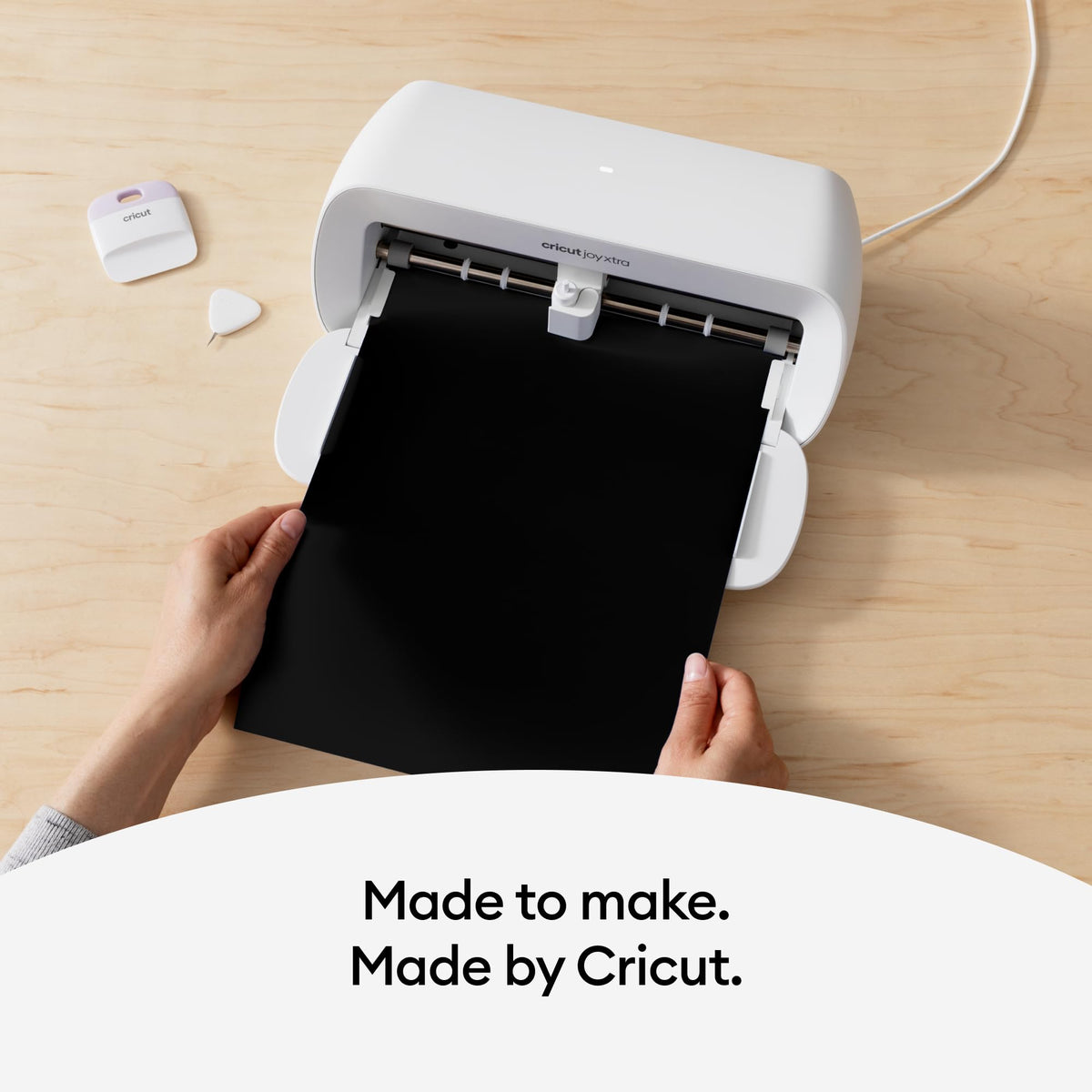Cricut Joy Xtra Cutting Machine and Smart Vinyl Bundle for Labels, Decals & Custom Projects - Includes Rainbow Permanent Vinyl, Transfer Tape, Tools & Design Guides
