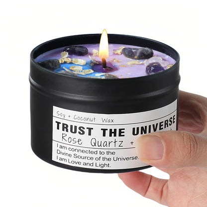 Healing Candles, Manifestation Magical Candles, Energy, Chakras, Law of Attraction, Gifts to Empower Women, Birthday Graduation Gifts, Emotional Support. (Trust THE Universe)
