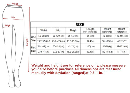 TOCONFFON Winter Warm Women Tights Fleece Lined Leggings Elastic Pants