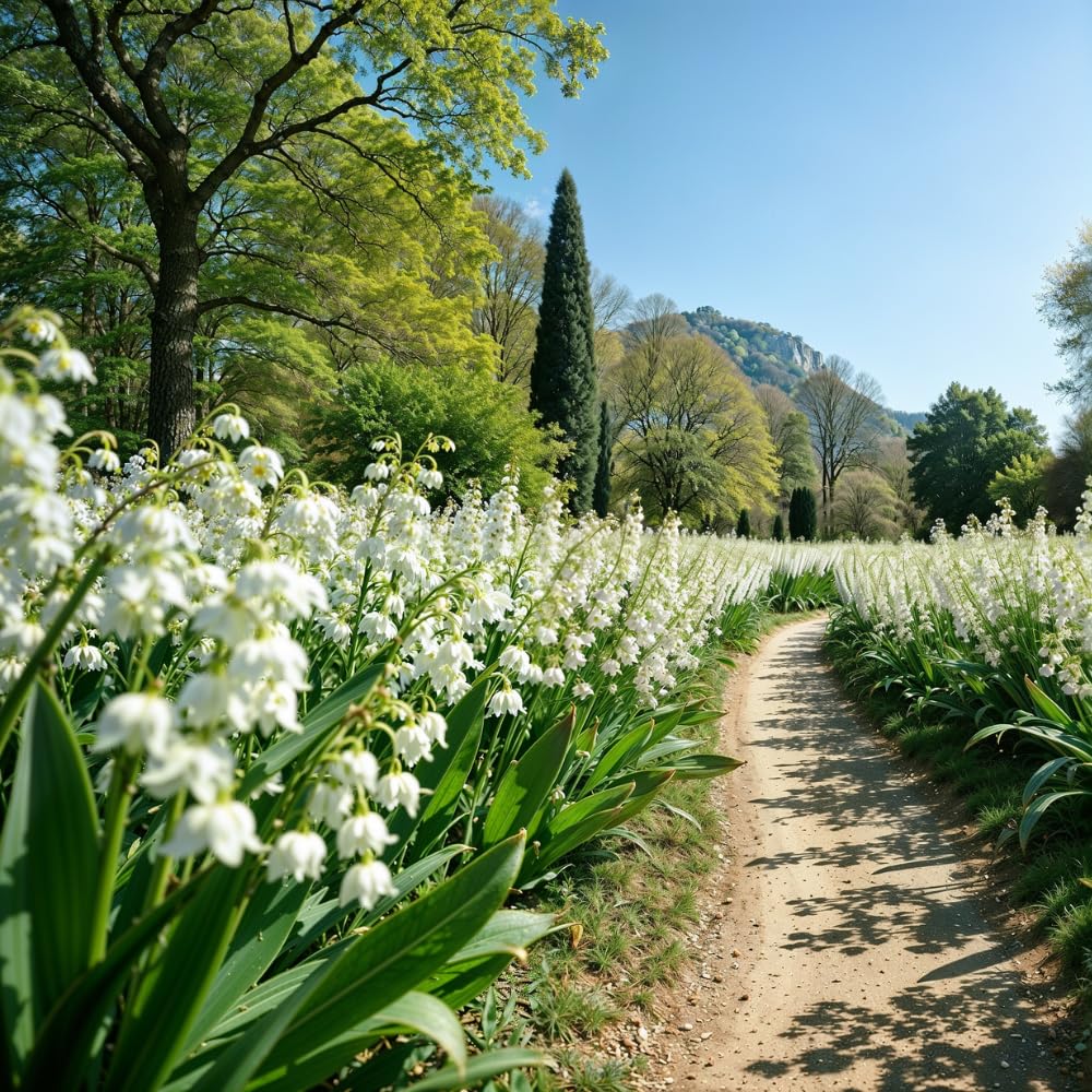 20 Lily of The Valley Plant Bare Roots, Hardy Perennial May Lily, Easy to Grow Fragrant Flower for Outdoor Gardens