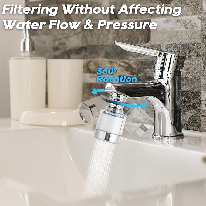 Rotating Faucet Extender Sink Aerator, Sink Filter Water Faucet, 360 ° Faucet