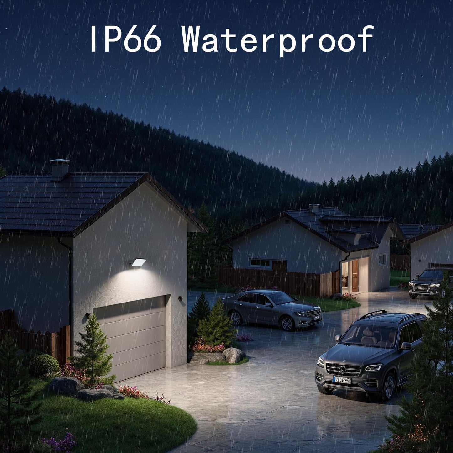 WISELUME 60W LED Outdoor Wall Light – 360° Rotatable, Motion Sensor & Color Temp Adjustable (3000K/4000K/6500K) Commercial Security Wall Mount for Barn, Proch,Garage & Yard