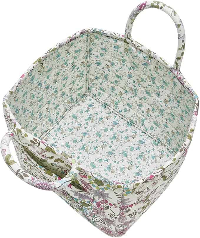 Quilted Fabric Storage Baskets