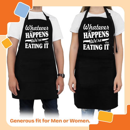 NewEleven Christmas Gift For Men, Dad, Husband, Him - Aprons For Men With Pockets - Funny Gifts For Men, Dad, Husband, Boyfriend, Him, Brother, Uncle - Grill Cooking BBQ Kitchen Chef Apron