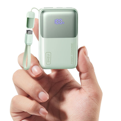 INIU Pocket Size Portable Charger, Ultra Small 10000mAh 45W PD Power Bank, USB C in&Out Fast Charging Battery Pack, Travel Essentials Powerbank for iPhone 17 16 15 14 Pro Air, Xiaomi, Samsung S24 etc