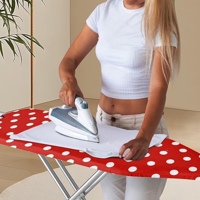 Dot Red Ironing Board Cover and Pad Standard Ironing Board Cover