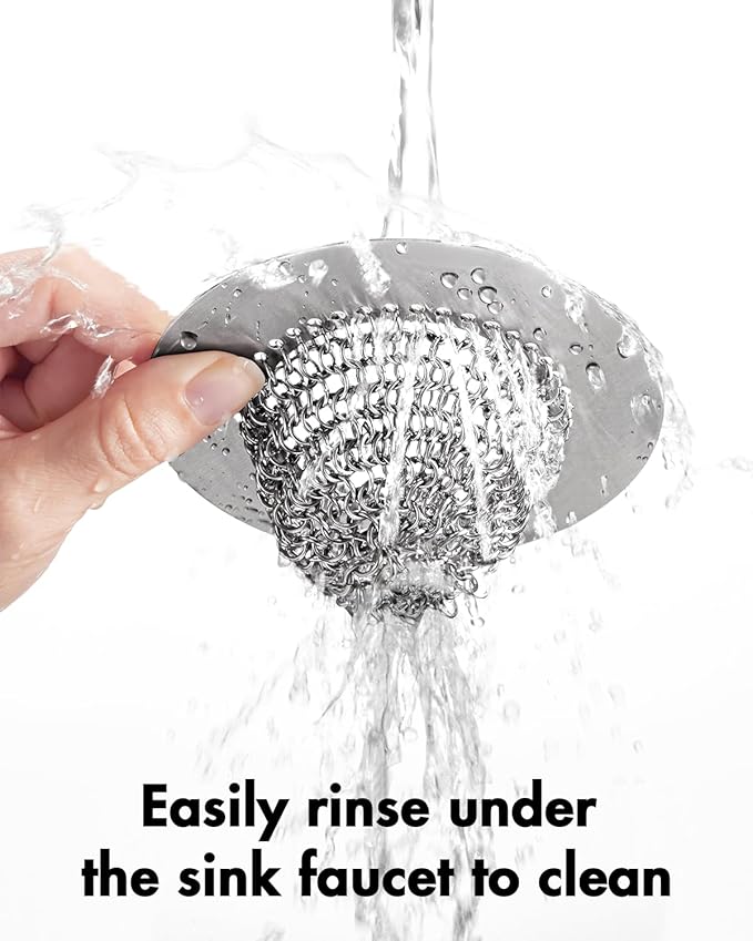 Sink Drain Strainer, Reversible No Clog Mesh Kitchen Sink Drain Strainer