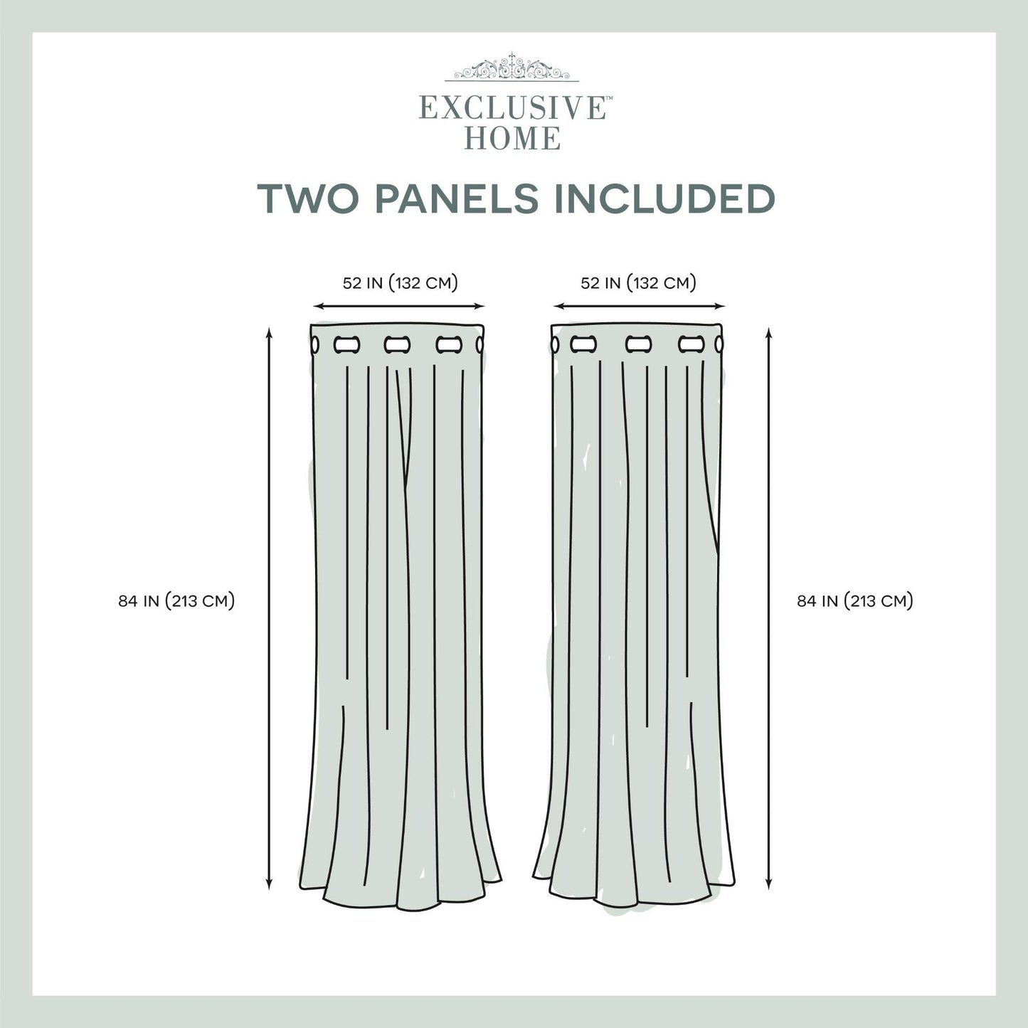TOWN & COUNTRY LUXE Talia Double Layer Indoor Curtains, Sheer and Room Darkening Blackout, Grommet Top, Energy Efficient, 2-Pack Set, 52"x84", Rose Blush