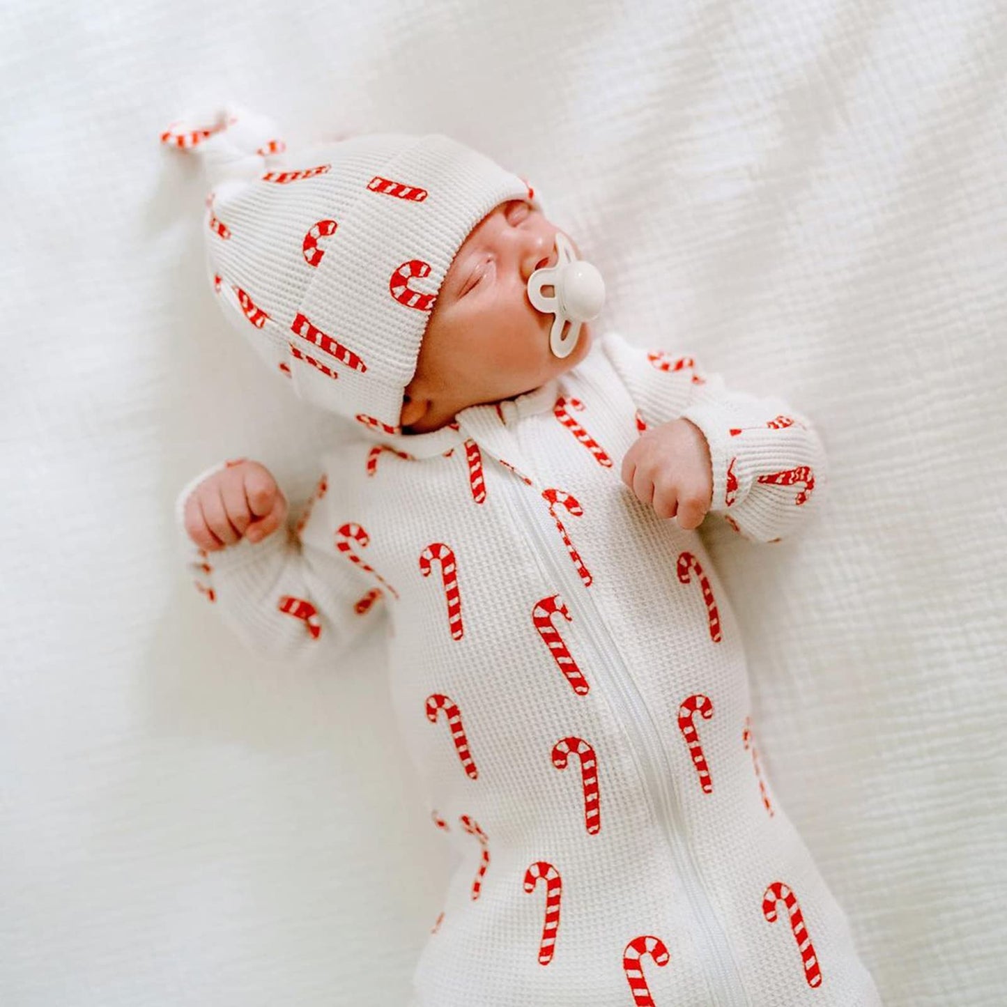 Twopumpkin Newborn Baby Girl Boy Christmas Outfit Plaid Long Sleeve Romper One Piece Zipper Jumpsuit Fall Winter Clothes (A-Santa gifts,6-12 Months)