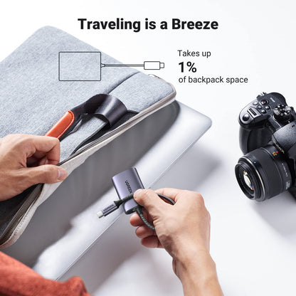 UGREEN USB C 312MB/S SD 4.0 Card Reader, USB C to Micro SD/SD Cards Adapter, Aluminum External Memory Card for SDXC/SDHC/SD/MMC/RS-MMC/Micro SDXC/Micro SD/Micro SDHC Card/UHS-II, and UHS-I Cards