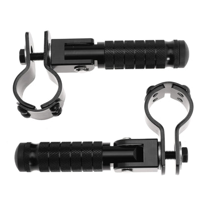 M8 Motorcycle Footrests For Yamaha For Honda For Suzuki For Aprilia 90 Degree Foldable Footpegs Motorbike MiniBike Dirt Pit Bike CNC Motorcycle Folding Footpegs Rearsets Folded Footrest (Black)