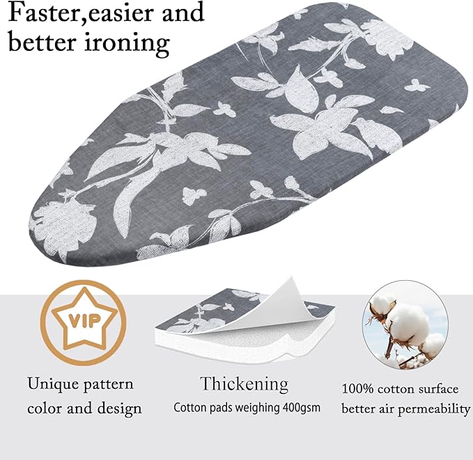 Small Ironing Board Cover Scorch Resistant, Cotton Table top Ironing Board Cover