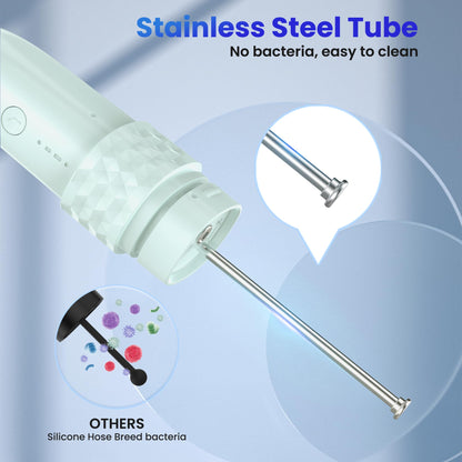 Portable Water flosser with Electric Toothbrush, 2 in 1 Teeth Cleaning Kit, Electric Toothbrush and flosser Combo, Water Flosser for Travel and Home (Black)