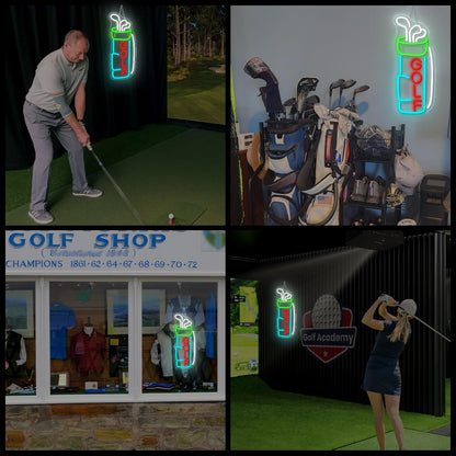 Horseneon Golf Neon Sign for Wall Decor, Golf Neon Led Sign, Creative Neon Lights Signs with USB Powered for Golf Club, Backdrop Lights, Wall Hanging Decor