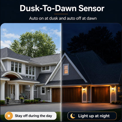 Vicstone Upgraded Dusk to Dawn LED Flame Light Bulbs Outdoor, 4 Modes Flickering Light Bulbs with Upside Down Effect, E26 Fire Bulb for Halloween Christmas Party Patio Porch Home Indoor Decorations, 2
