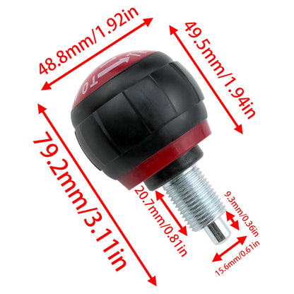 Lovelysp 1 Piece M16 pop-up Pull-Out pin knob Home Fitness Height Adjustment Screw Adjust The Fitness pop-up Pull-Out pin knob red Replacement Part for Indoor Cycling and Fixing The Exercise Bike