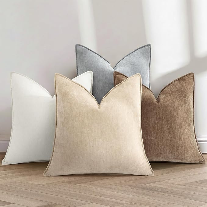 decorUhome Summer Couch Throw Pillow Covers 18x18 Set of 2, Decorative Soft