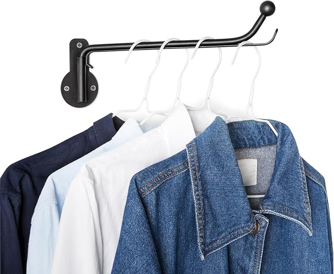 Mkono Wall Mounted Drying Rack Laundry Clothes Hanger